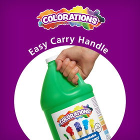 Colorations brush applying magenta paint for arts and crafts.