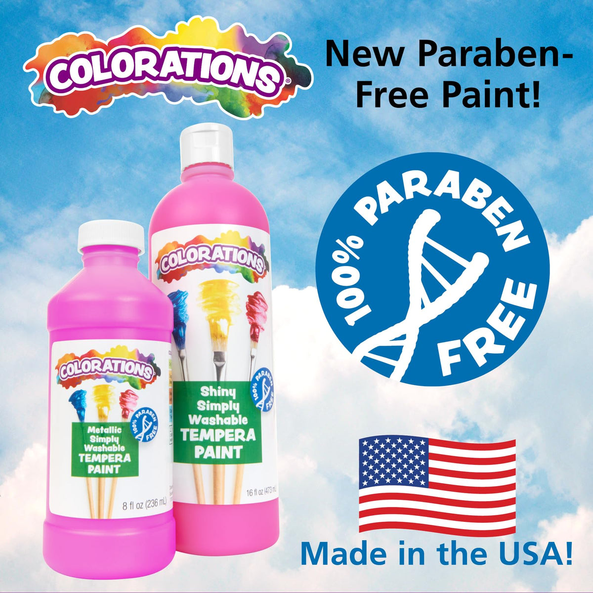 Colorations Metallic Green bottle cap displays radiant opaque color for posters and displays.