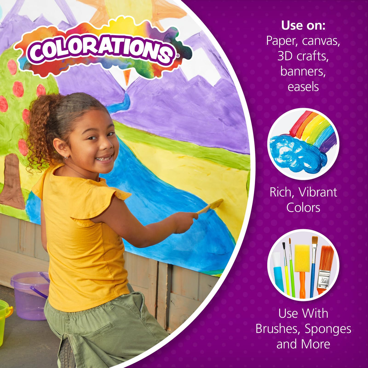 Colorations Metallic Magenta bottle cap highlights eye catching shine for art projects.
