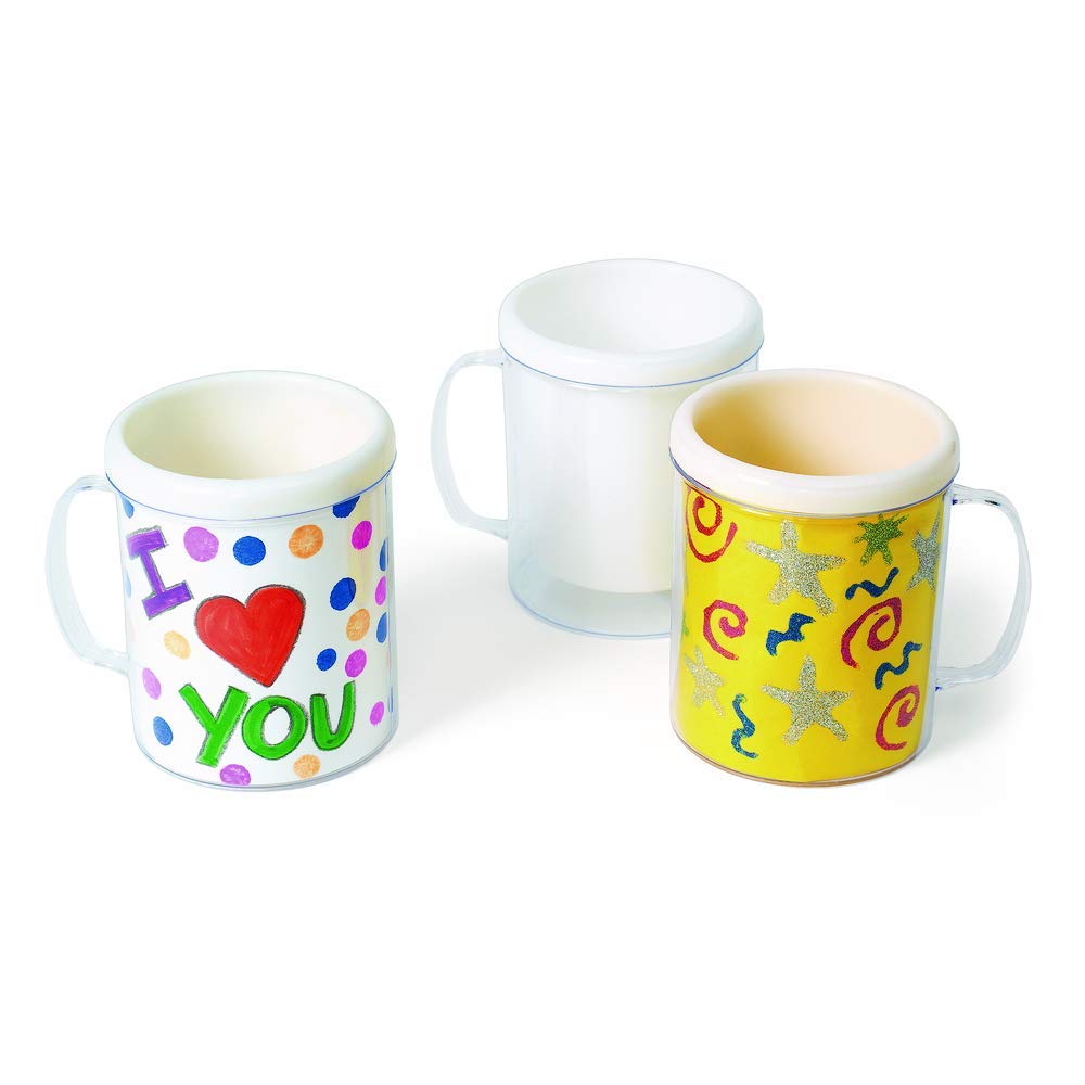 Colorations mugs suit arts of all ages, especially young students.