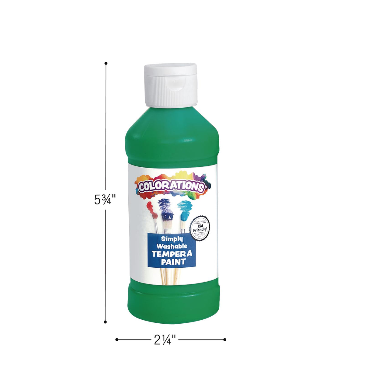 Colorations neon pink tempera bottle energizes kids' DIY projects.