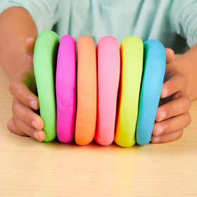 Colorations neon purple dough tub inspires imagination through 3-D dough art