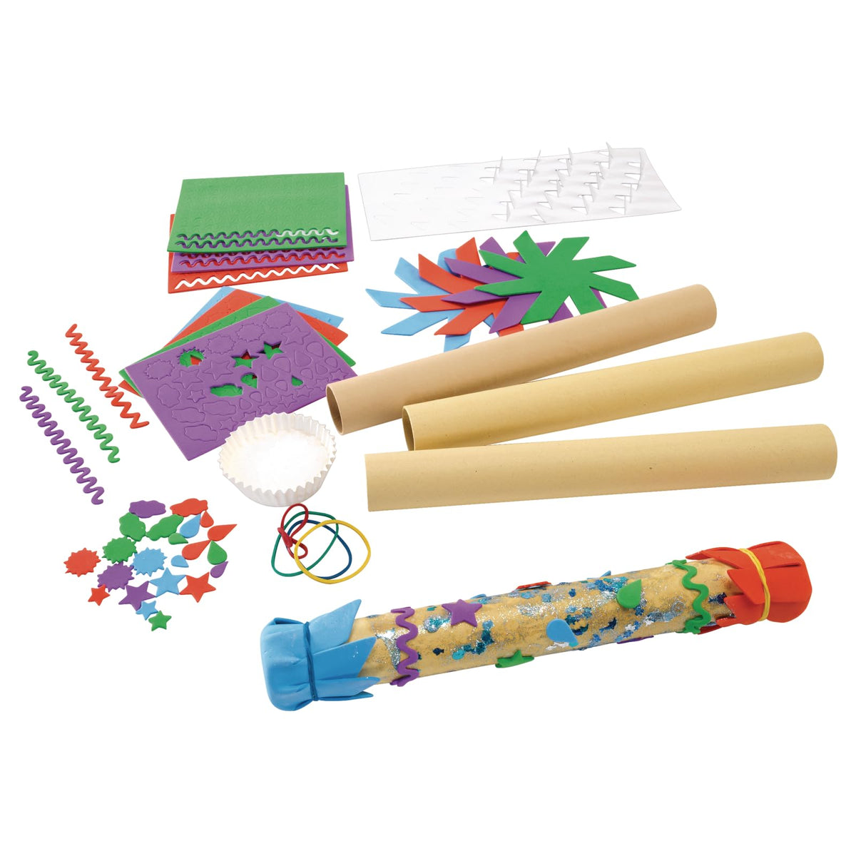Colorations Rainkit 12-tubes rainstick kit with sturdy tubes for interactive sound exploration.