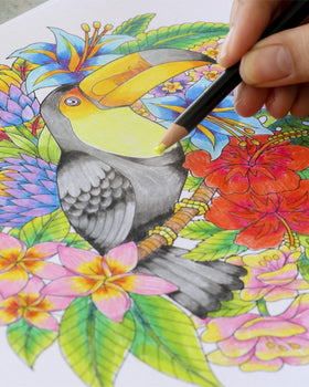 ColorIt palm trees horizon scene ideal for outdoor-inspired art sessions.