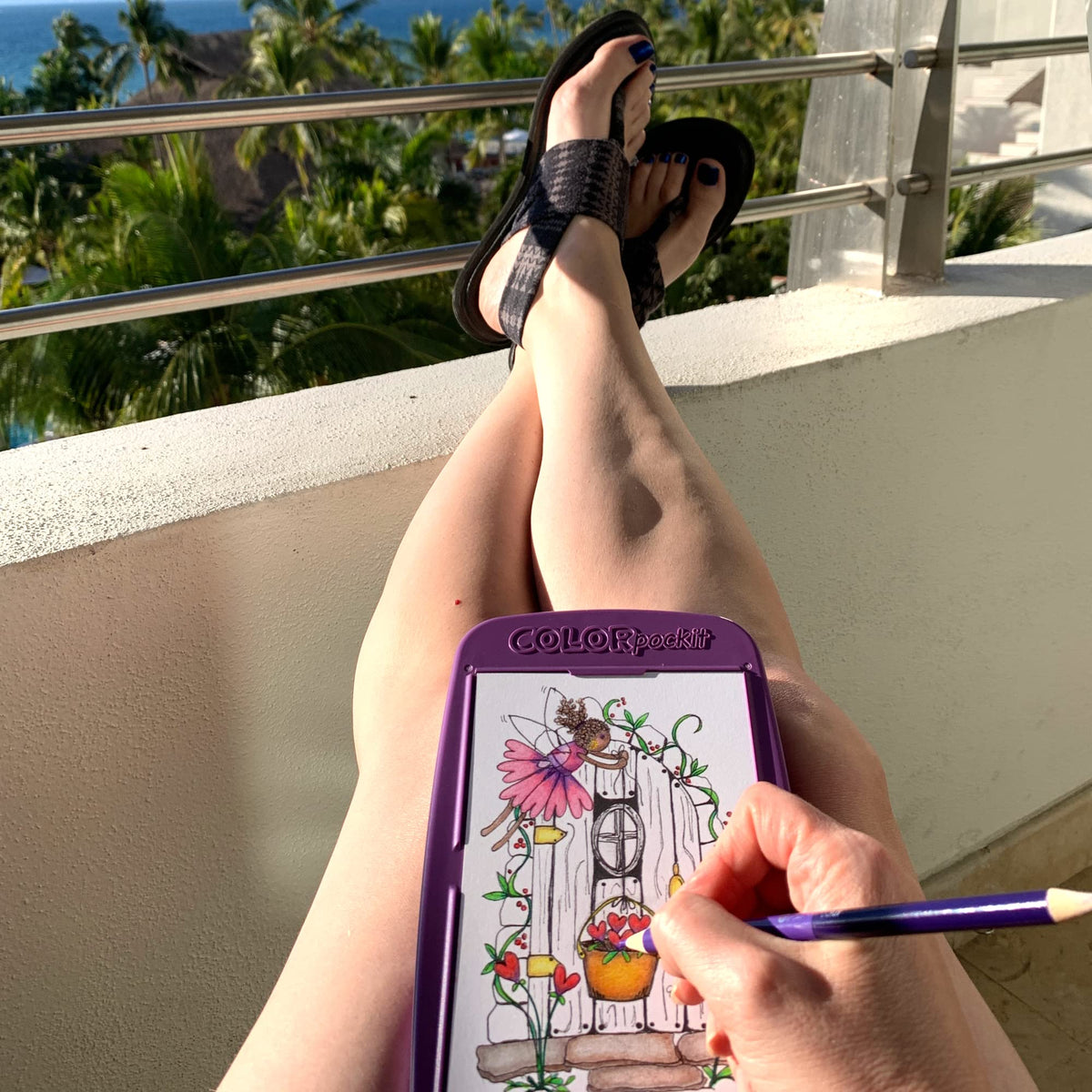 Colorpockit 4x6 coloring cards offer postcard-style canvases for art.