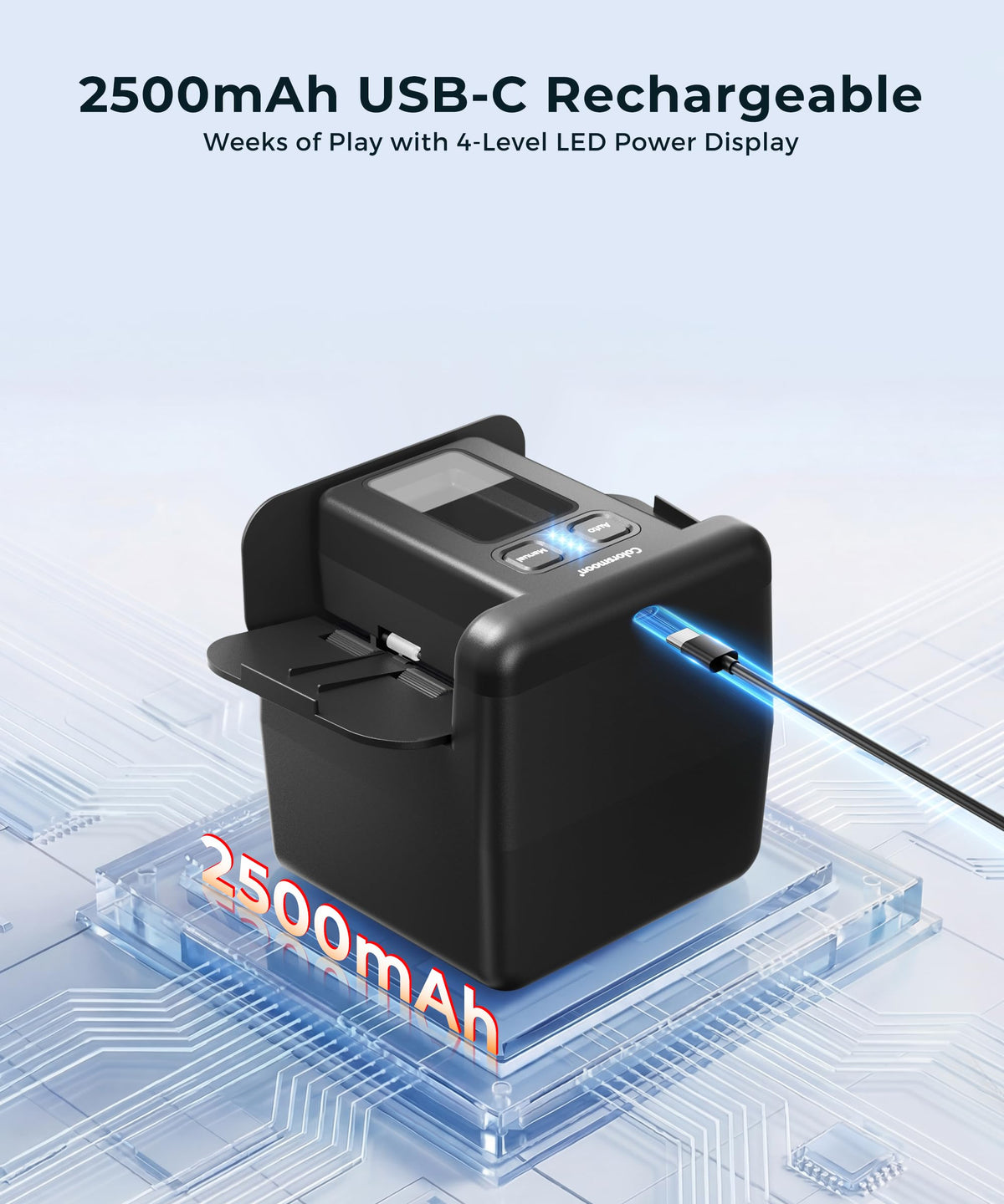 Colorsmoon compact, portable design suitable for home or travel use.
