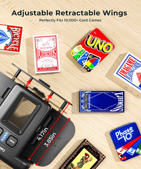 Colorsmoon retractable wings adjusting to multiple card sizes for versatility.