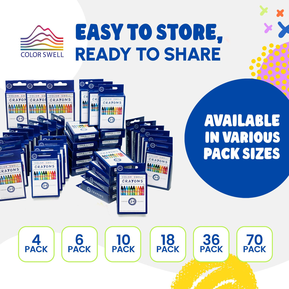 Color Swell crayons fuel creative art projects at home and school
