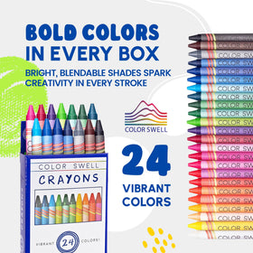 Color Swell classroom-friendly crayons trusted by teachers for durable use