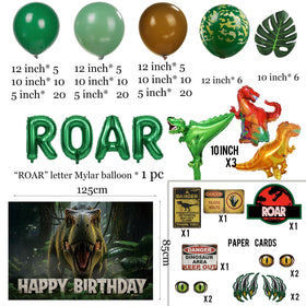 ColorToyz dinosaur road signs guide guests with playful, thematic decor cues