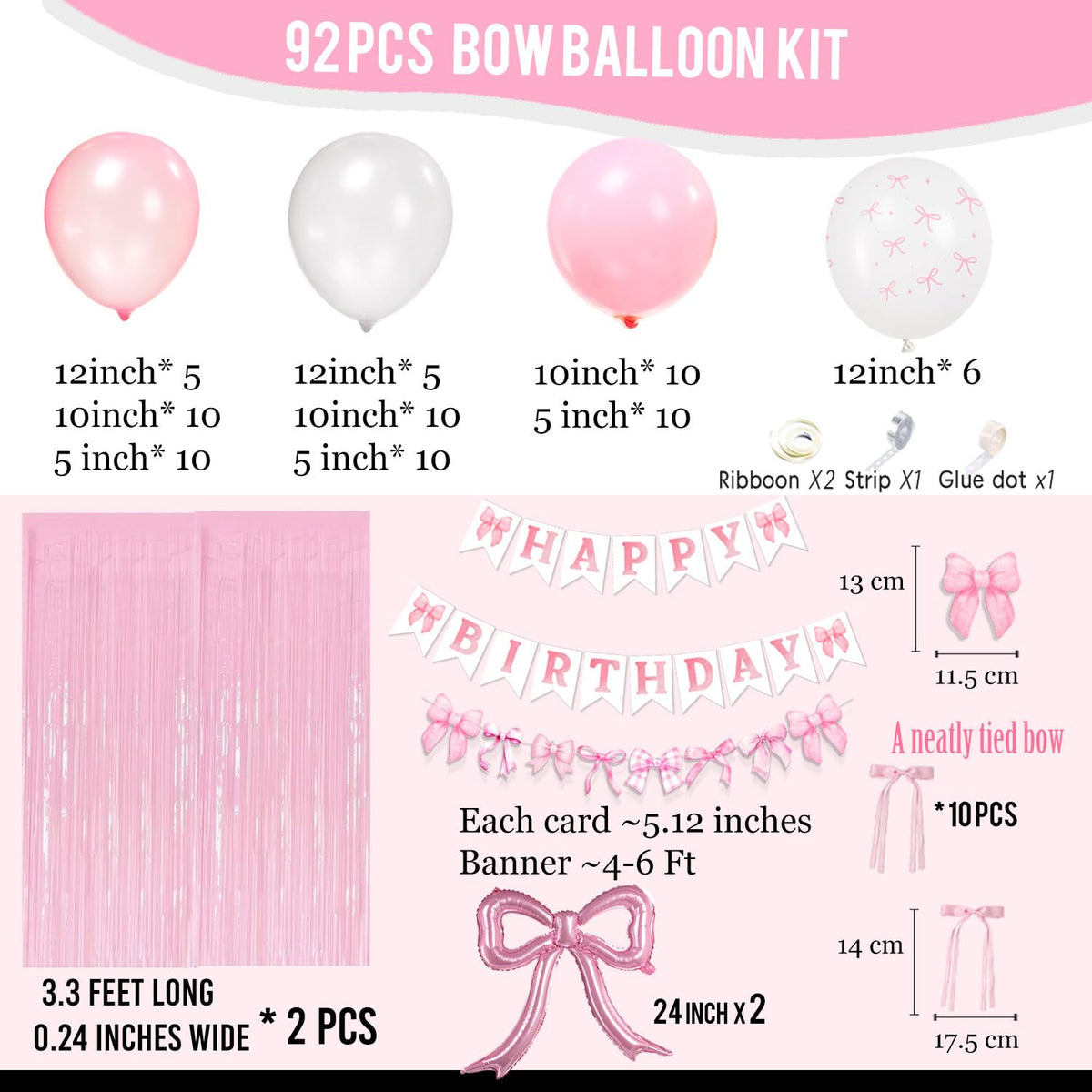 ColorToyz Pink Foil Bow Balloon serves as a show-stopping centerpiece.
