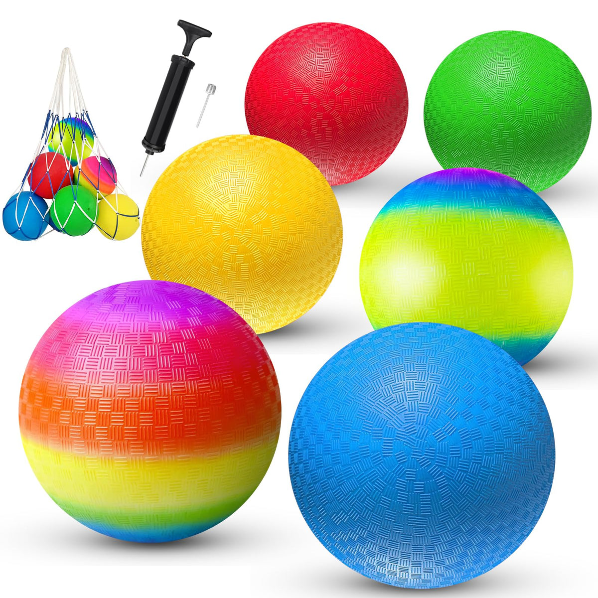 Comethu 8.5-inch playground ball in vibrant colors for outdoor family play