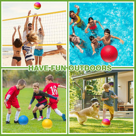 Colorful Comethu balls ready for backyard games and PE sessions