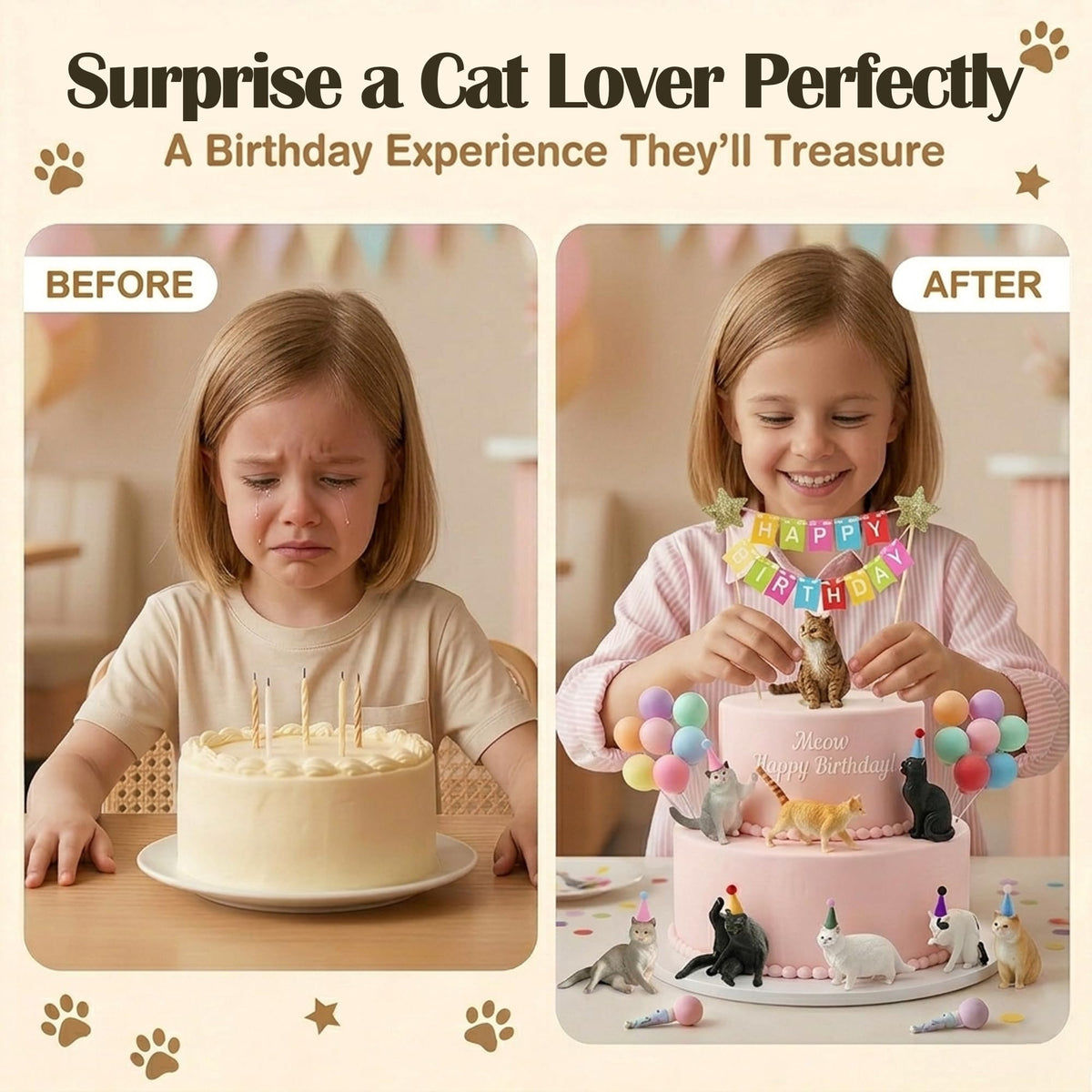 Comfudu cat party hats give whimsical accessories for guests.