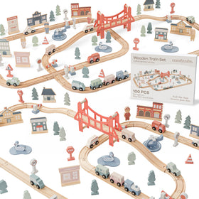Comfy Cubs durable train play set withstands daily toddler use.