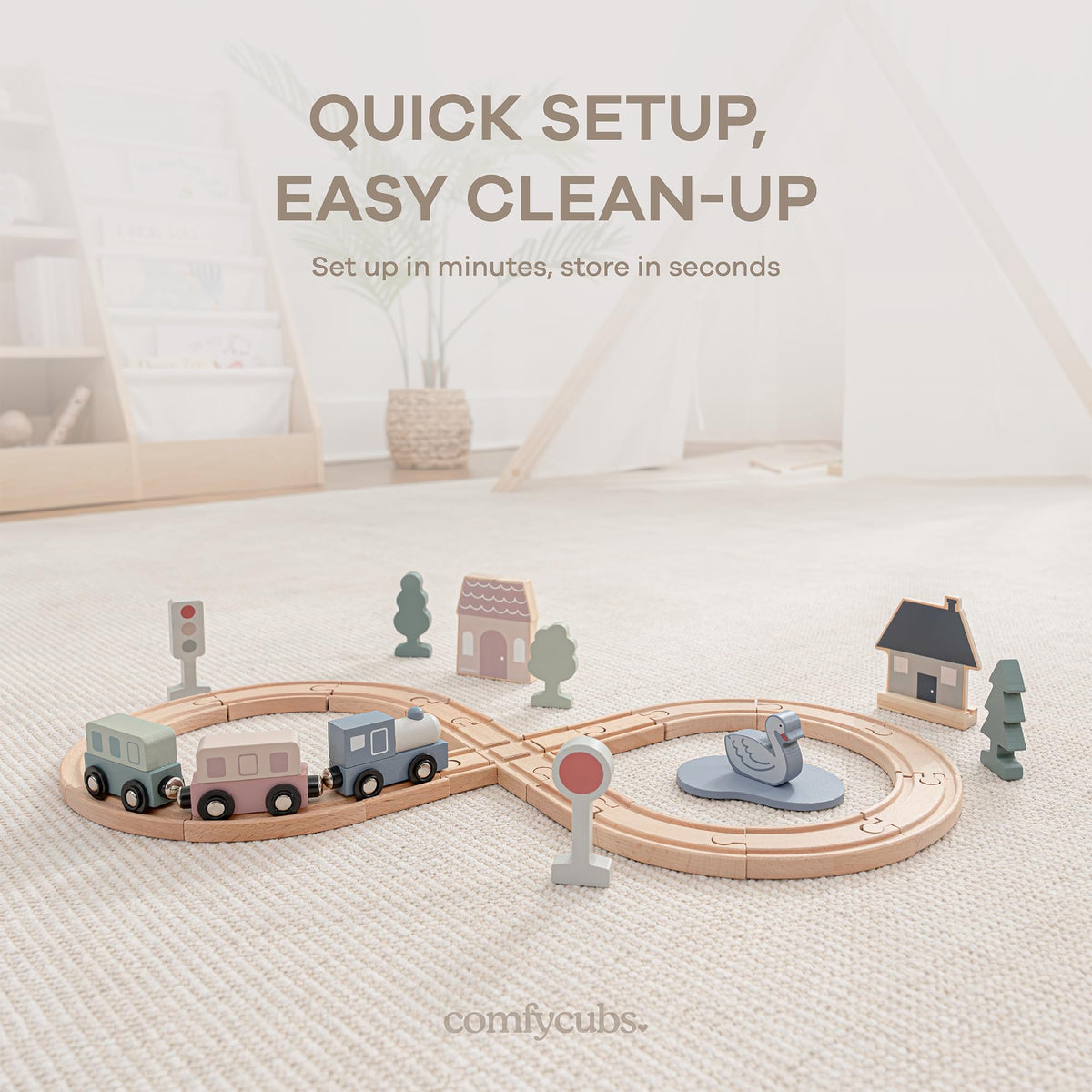 Comfy Cubs smooth edges ensure safe handling for toddlers