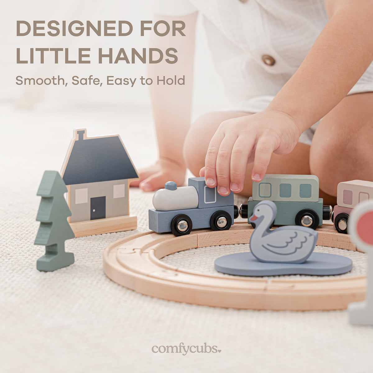 Comfy Cubs town elements and signs help early navigation and narratives