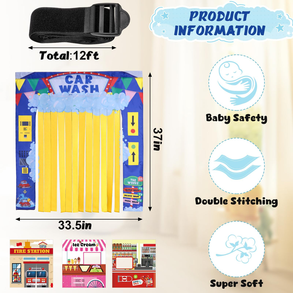 ComfyKit ice cream shop panel with bright colors supporting storytelling and role-play