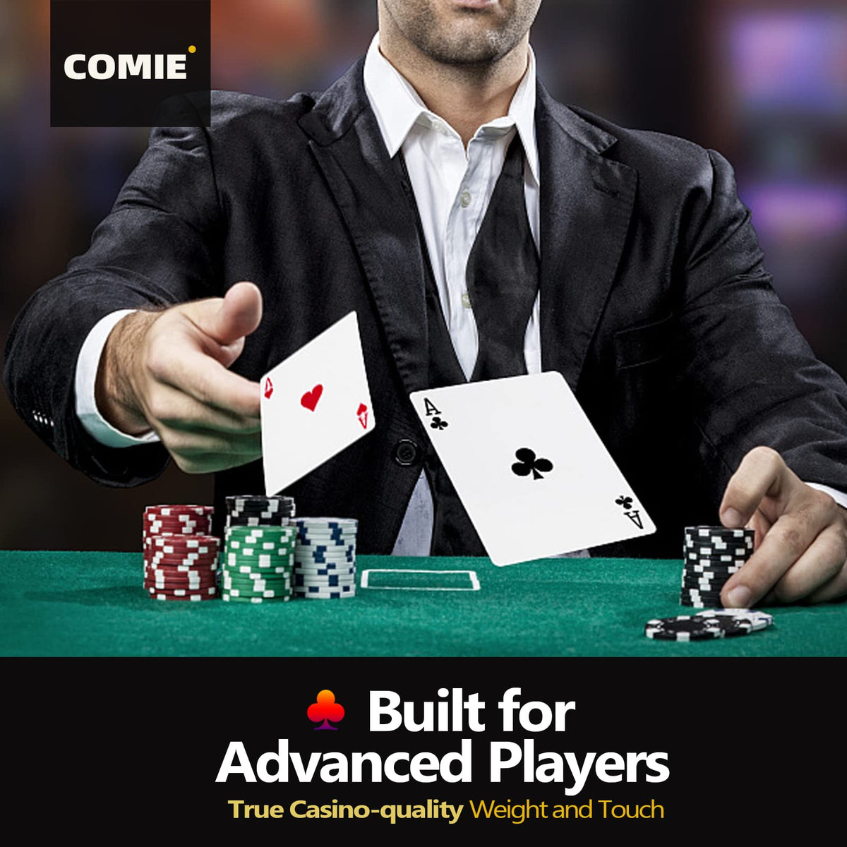 Set designed for 8 to 10 players in home games.