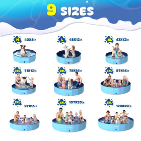 COMMOUDS pool with sturdy anti slip bottom supports safe bathing