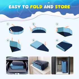 COMMOUDS pool close-up highlighting anti-slip bottom for safer bath time.