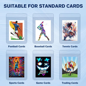 Comnge half-inch lip design keeps cards seated during shipping.