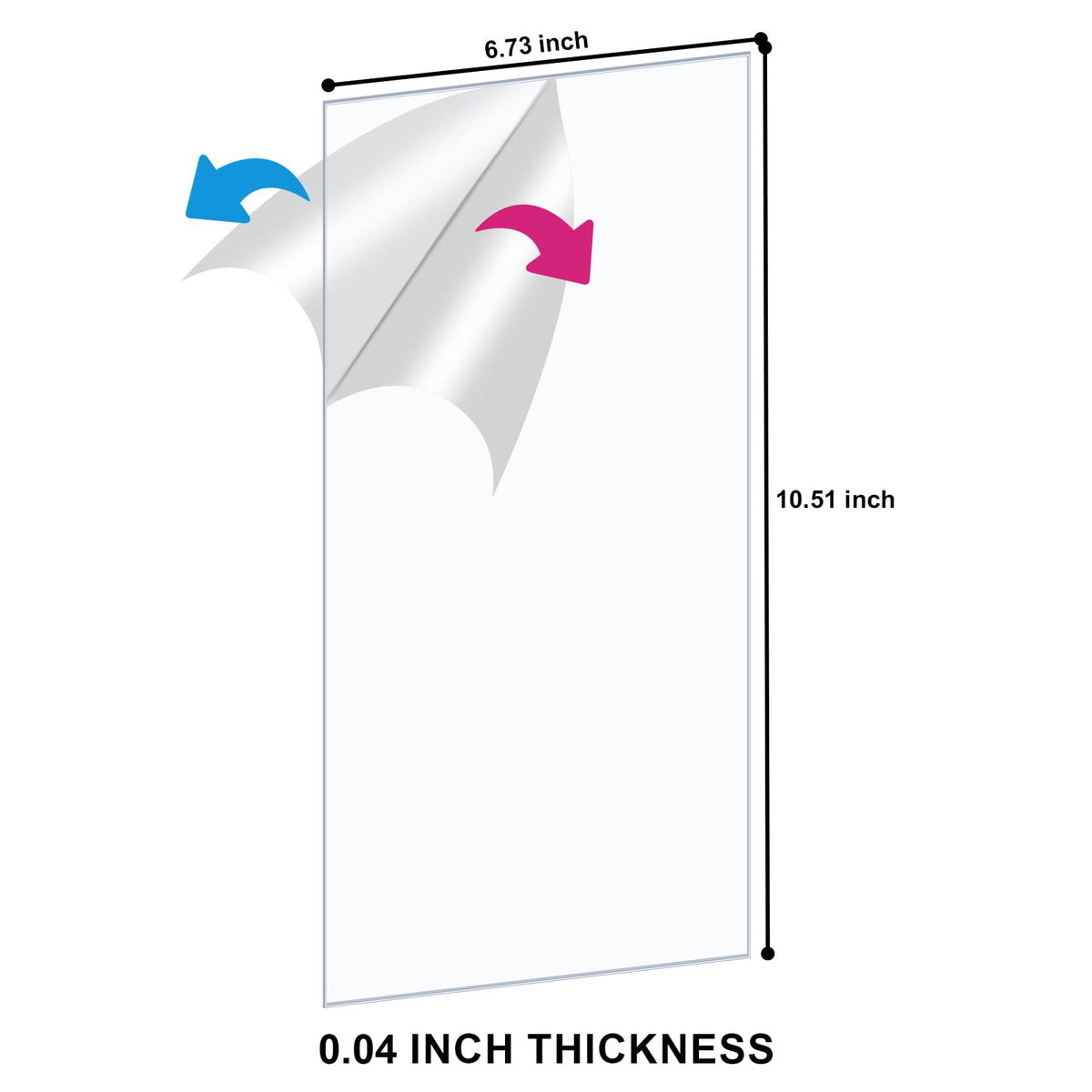 Comnge PET board with protective film on both sides preserves clarity