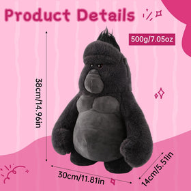 Comnonage gorilla plush with durable stitching for daily cuddles