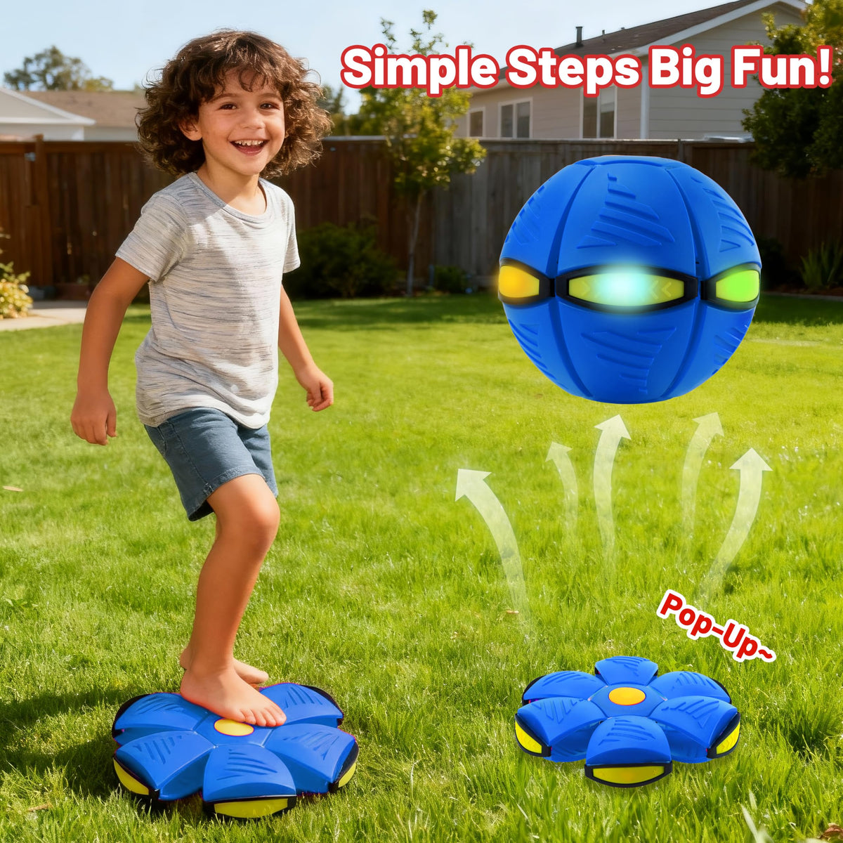 Comnonage Magic Metaball flying saucer in action for catching games