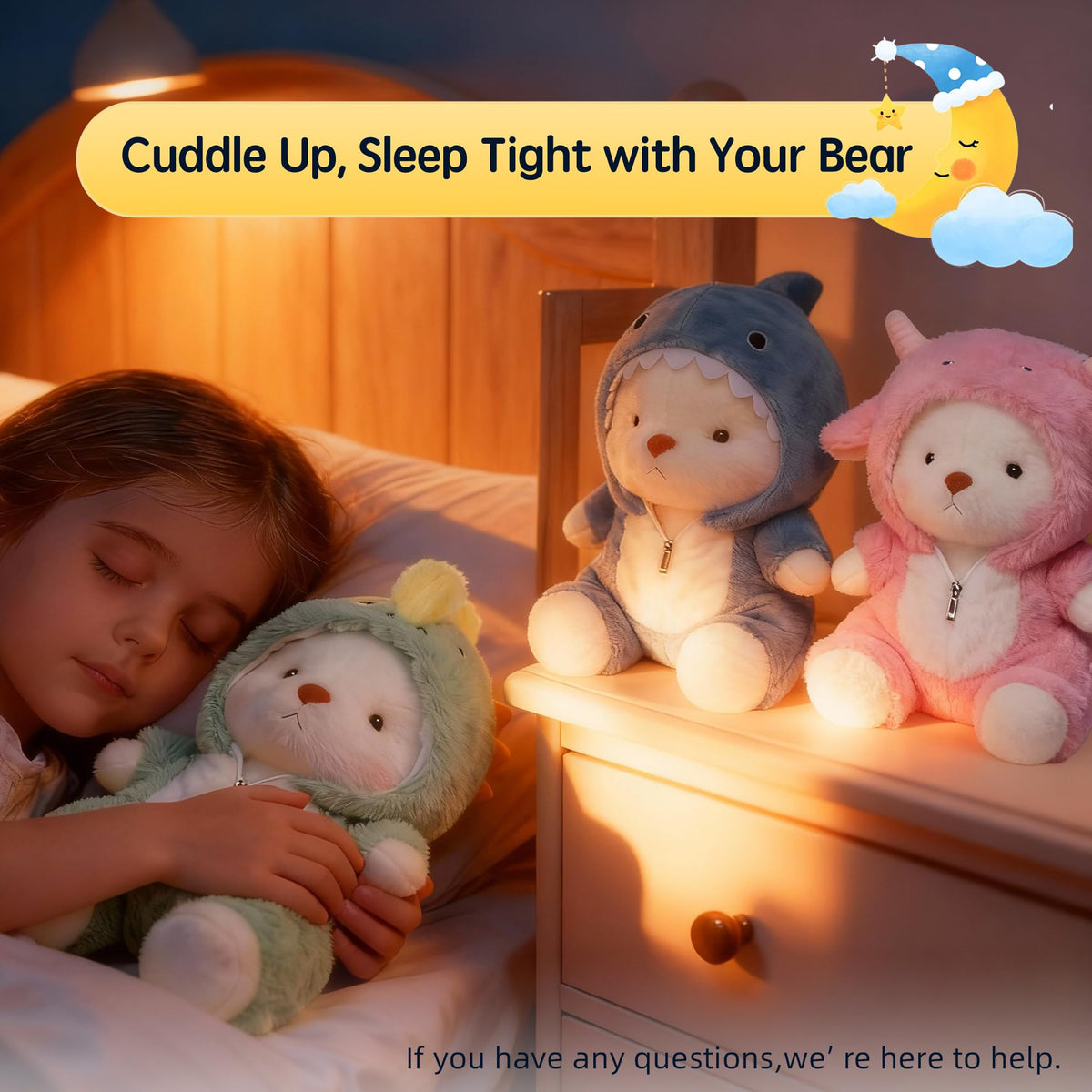 Comnonage teddy bear in a bedroom decor scene adding cute charm