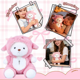 Comnonage Easy-clean plush surface keeps cuddles fresh and hygienic.