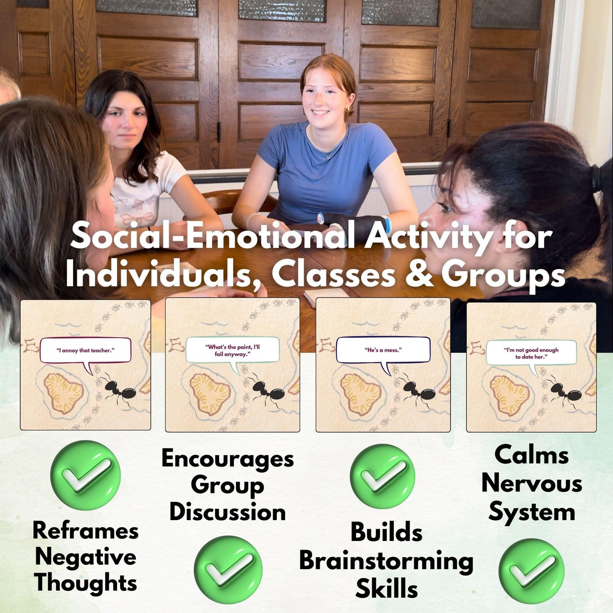COMPASS Redirect Flashcards support personal reflection and CBT/DBT skill practice.