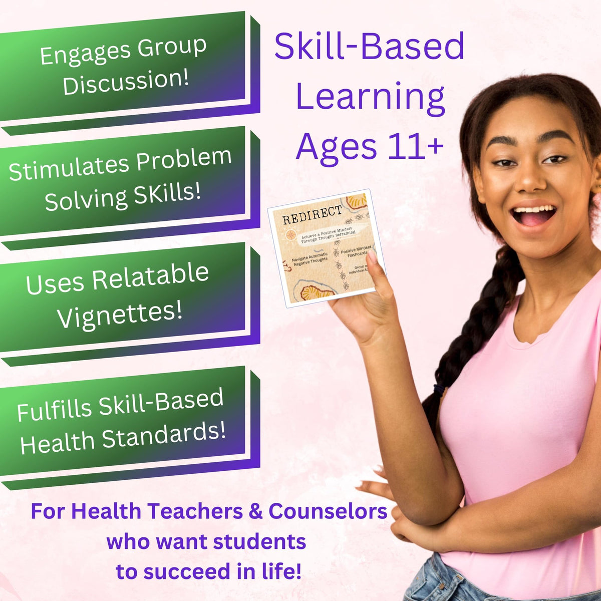 COMPASS Redirect Flashcards reverse side offers expert suggestions for comparison.