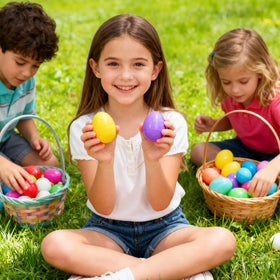 Coneatness colorful eggs and toys ideal for kids celebrations