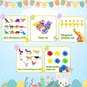 Coneatness egg hunt set with 110 prefilled eggs for quick party planning