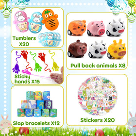 Coneatness slap bracelets Easter toy, colorful addition to goody bags.