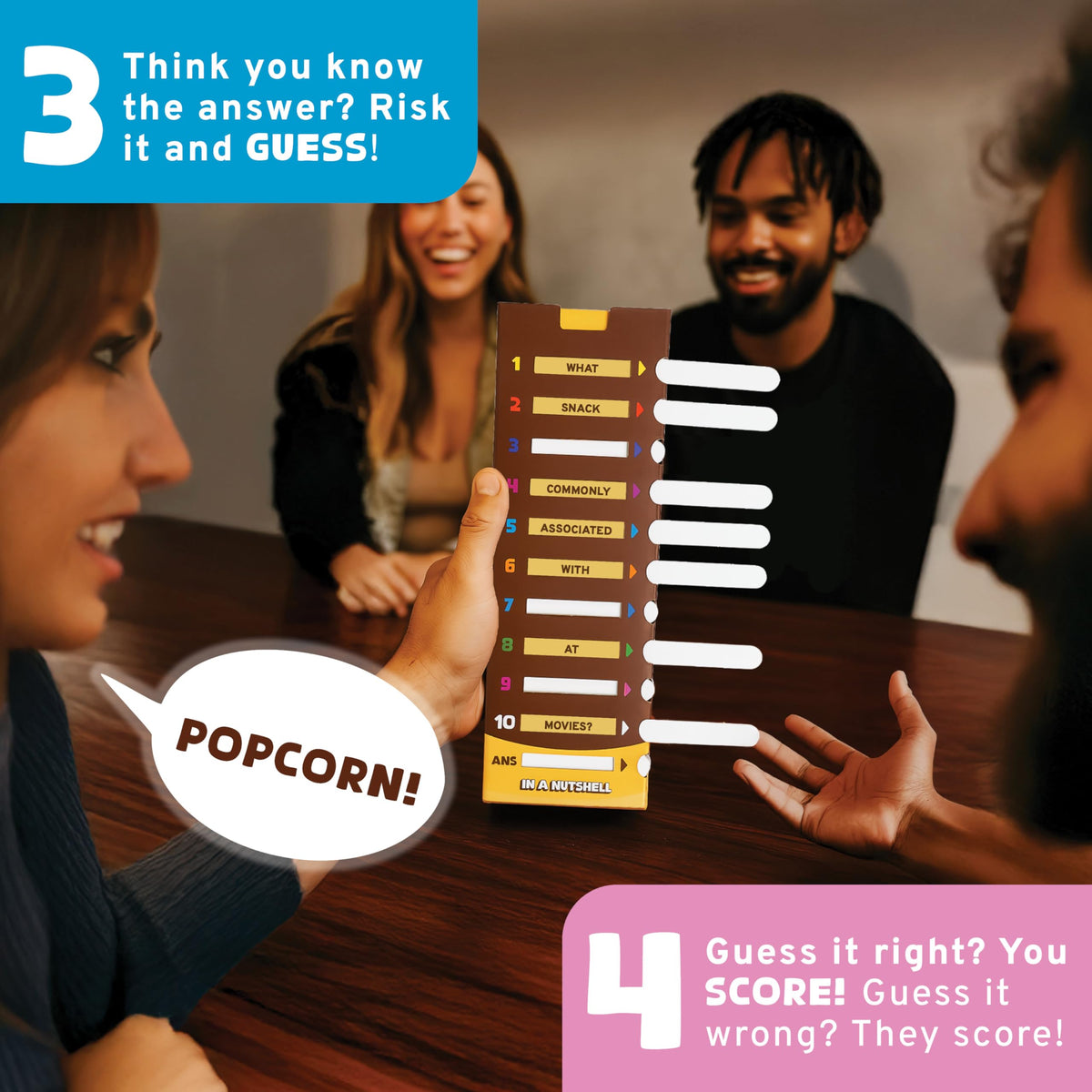 CONFIDENT? family game night with kids and adults enjoying play