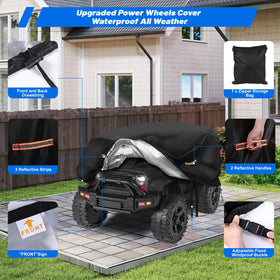 CONFUTURY car cover with three reflective strips for night visibility