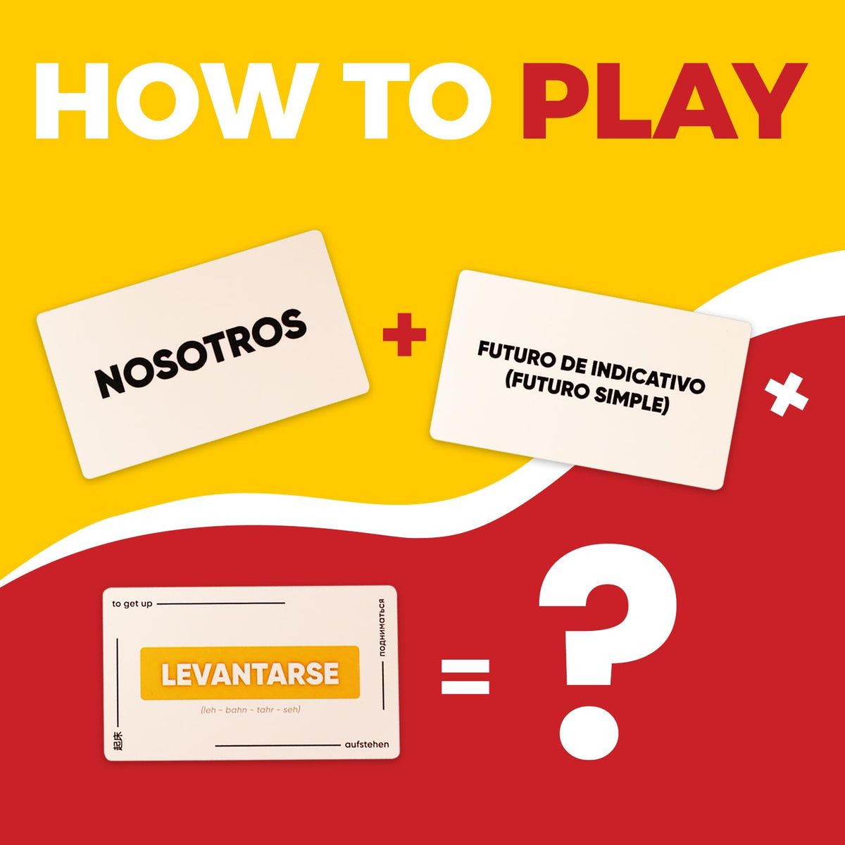 Barcelona-designed conJUGAR cards by native speakers for authentic usage.
