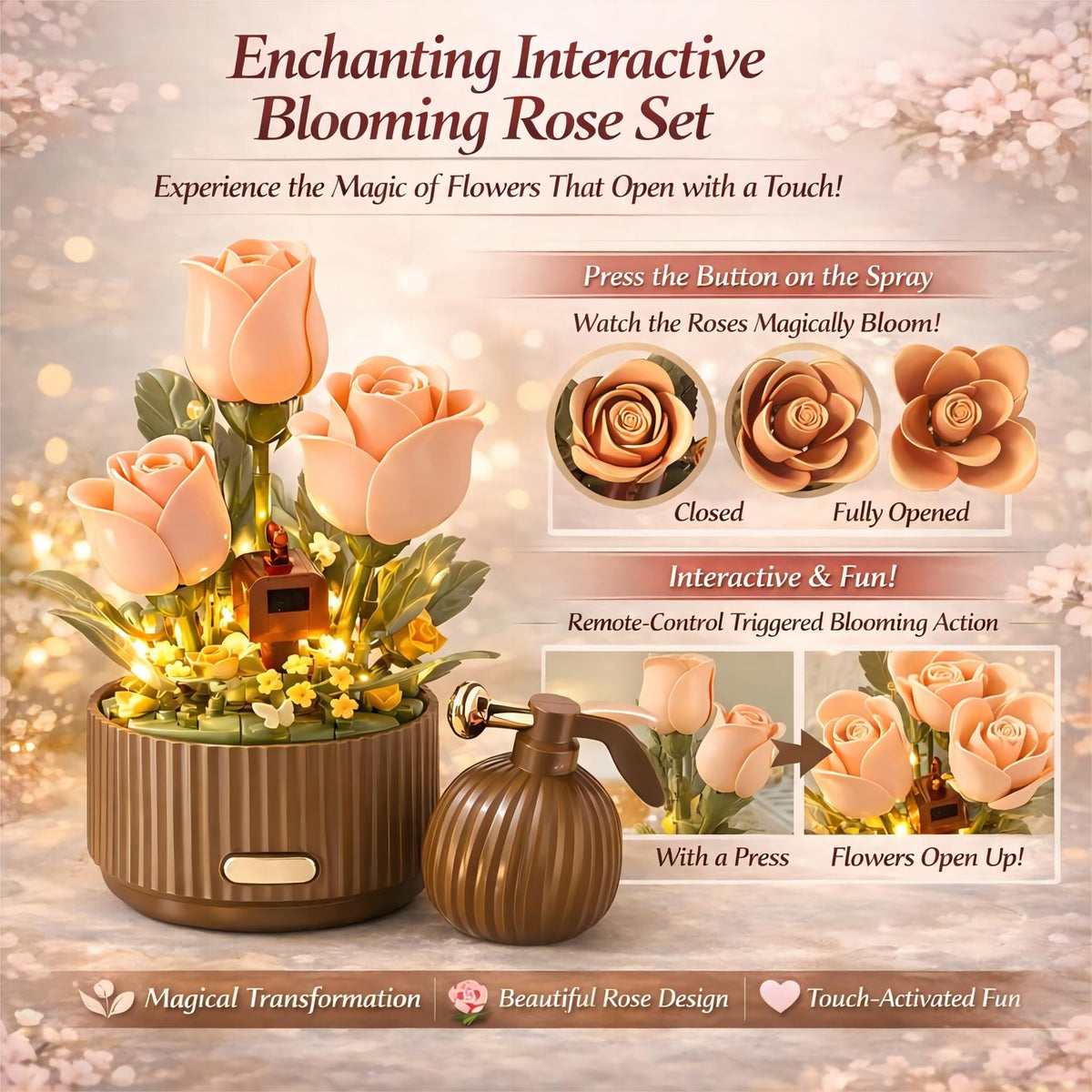 ConLinktion bouquet assembly step highlights hands-on DIY learning.
