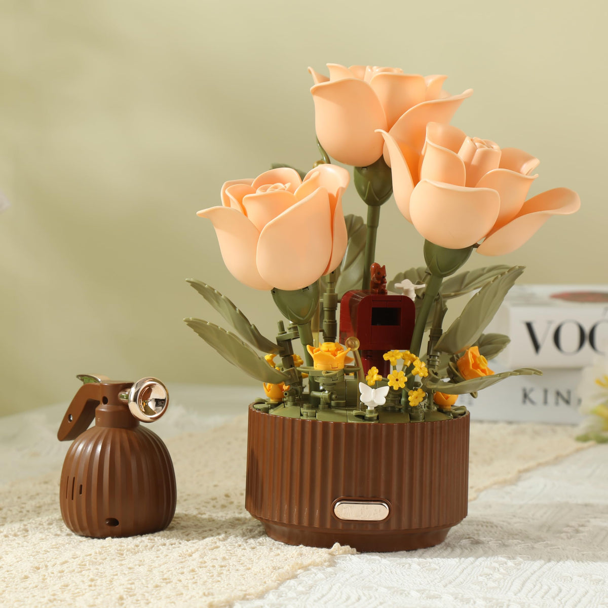 ConLinktion motorized base shows petals opening in sequence.