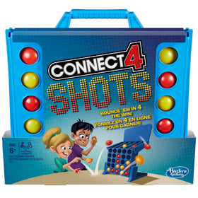 Connect 4 Shots colorful bouncing balls for fast-paced action.