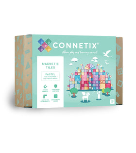 CONNETIX Pastel Creative Pack large squares for sturdy, vibrant constructions.