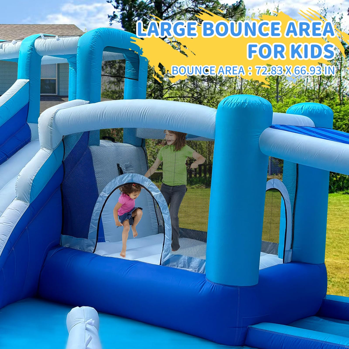 Connsann mesh walls provide safe perimeter for active play