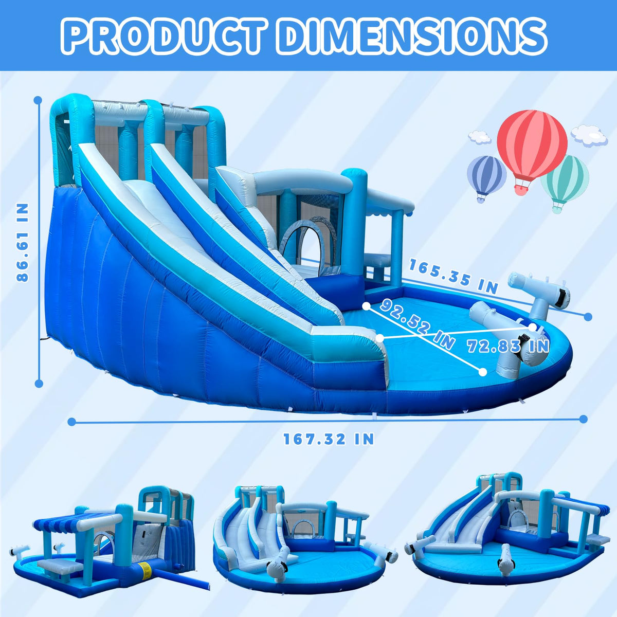 Connsann water spray zone in action for refreshing summer play