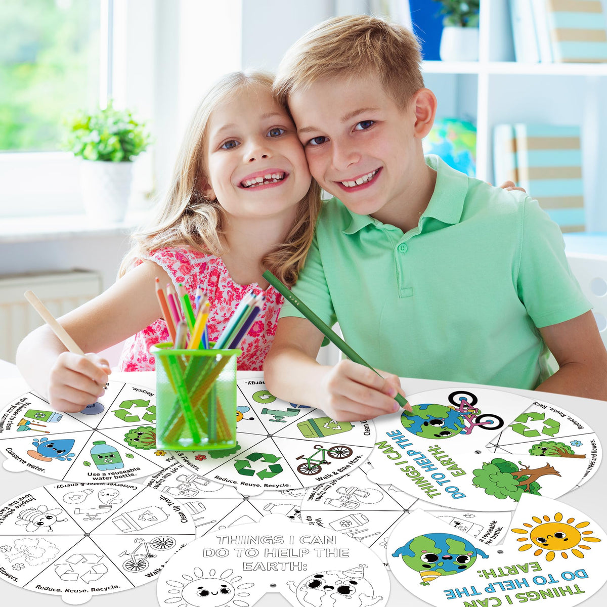 COcnny eco-friendly art materials encourage creativity in a mess-friendly project.
