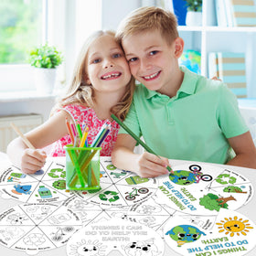 COcnny eco-friendly art materials encourage creativity in a mess-friendly project.