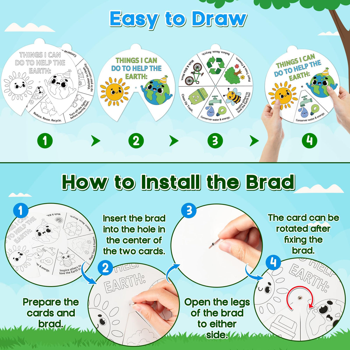 COcnny reusable thickened-paper coloring craft supports long-lasting display.