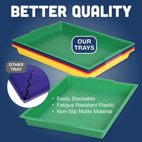 Constructive Playthings messy tray blue perfect for sand crafts and tidying
