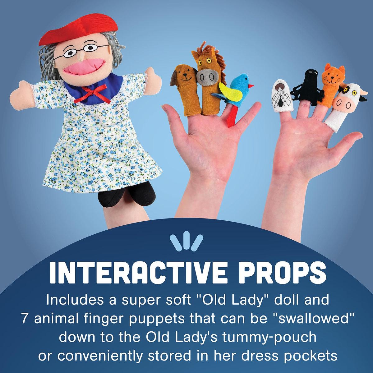 Prop set designed for puppet theatres to elevate classroom or home storytelling.